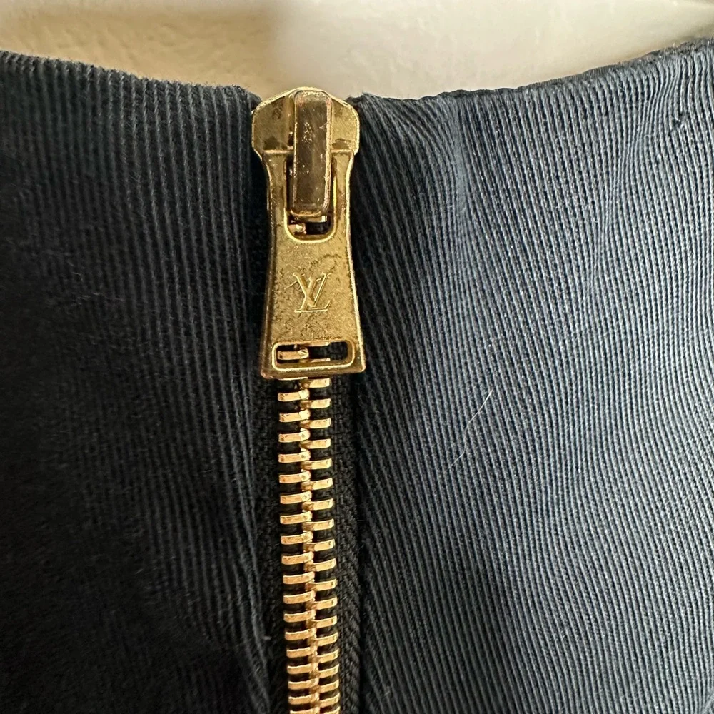 Louis Vuitton Vintage Uniformes Black Uniform Zipper Dress - Picture 8 of 10